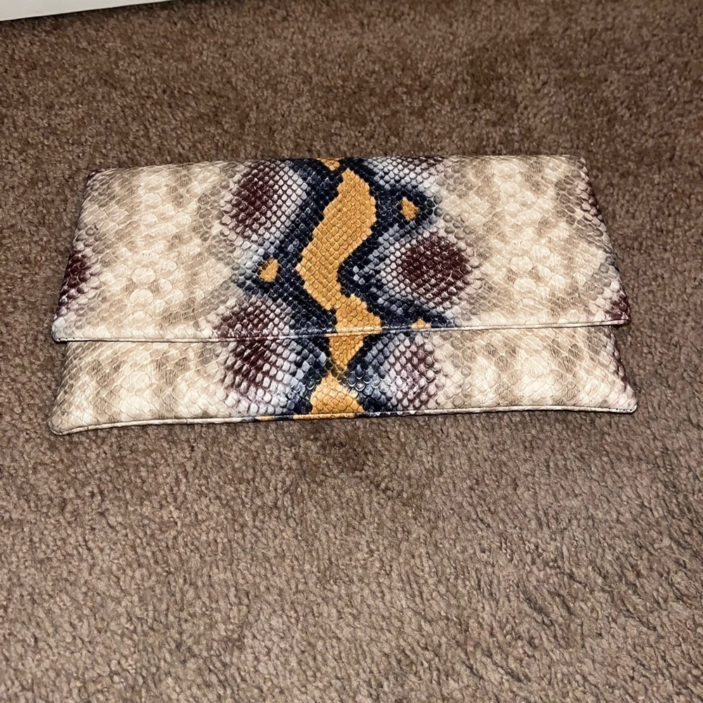 Steve Madden Bsublime Snake Print Clutch